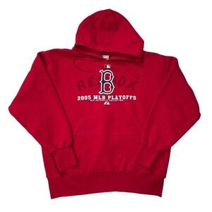 Red Boston Red‎ Sox Hoodie w/ 2005 MLB Playoffs Ligo Men's XL